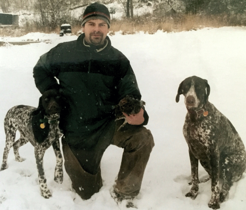 Grouse hunting with Rudy and Greta