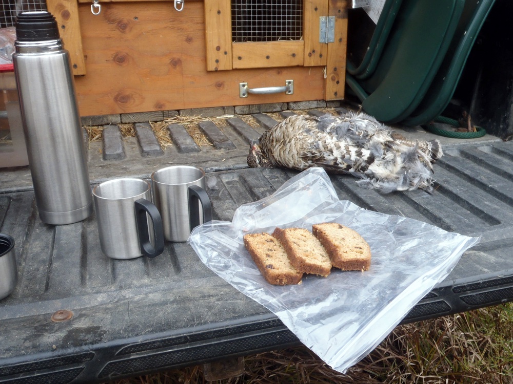 Break time from the grouse woods