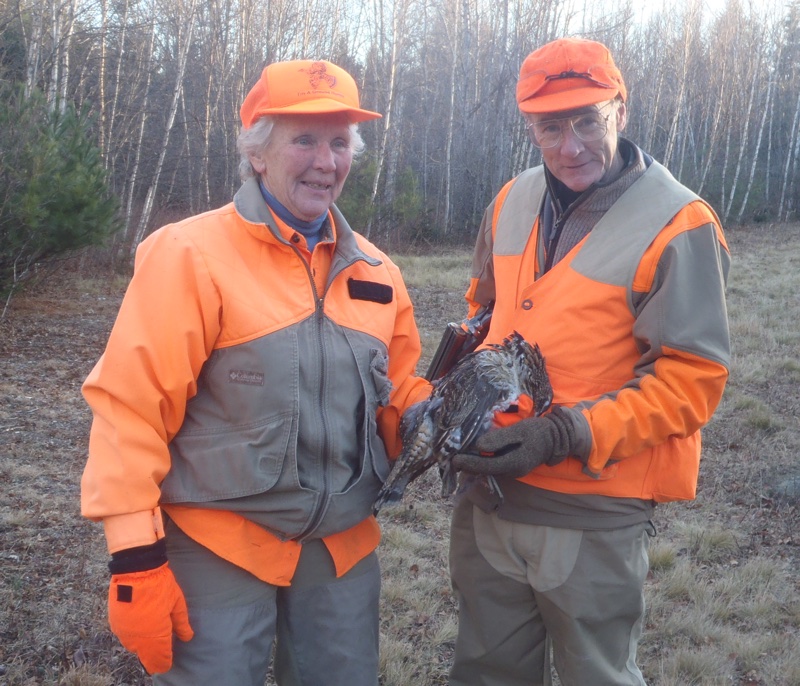 Paul and Jo-Ann with a grouse