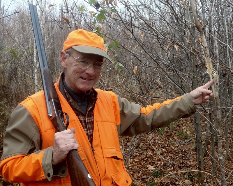 An errant grouse hunting shot