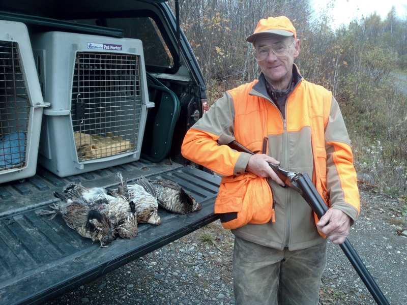 Pittsburg NH ruffed grouse hunting