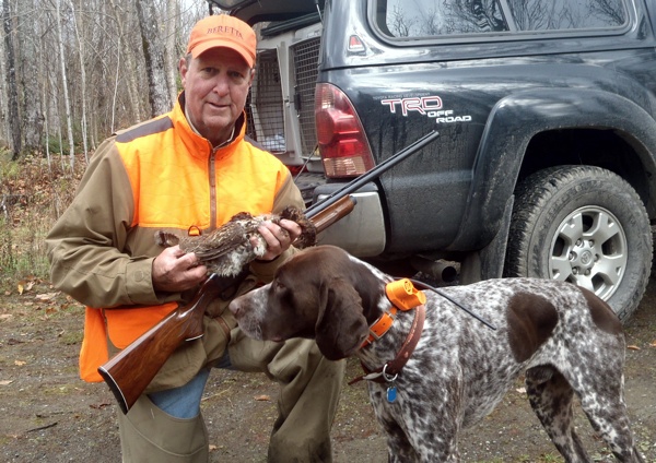 Northern NH ruffed grouse hunting