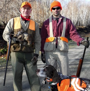 First grouse of the morning, shot by Art