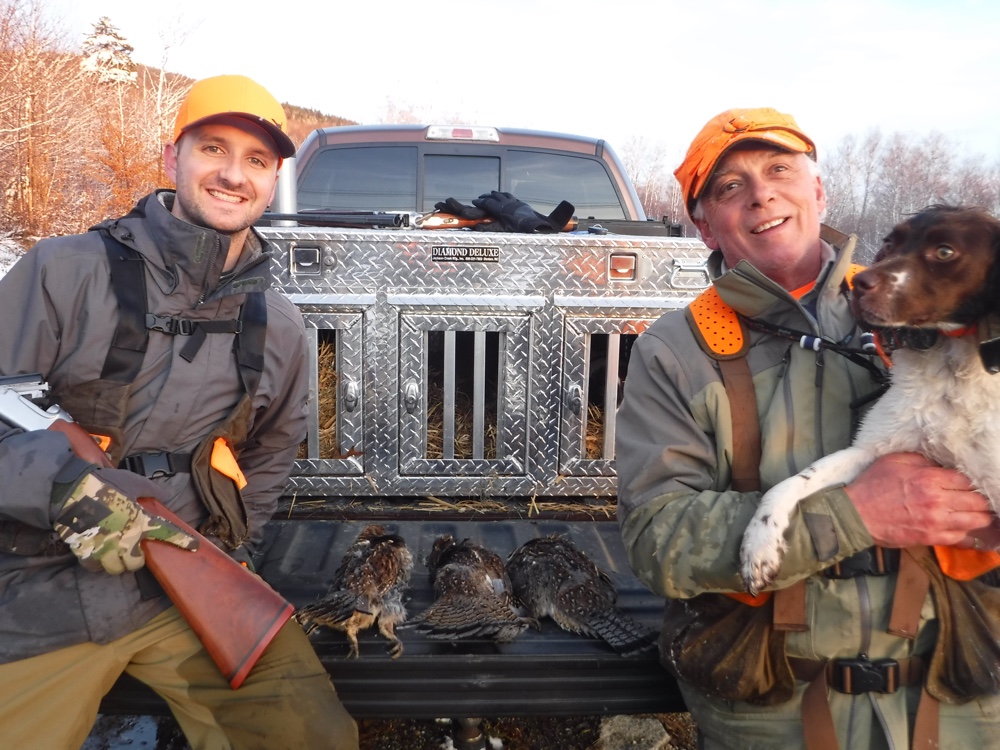 Great day grouse hunting in Vermont