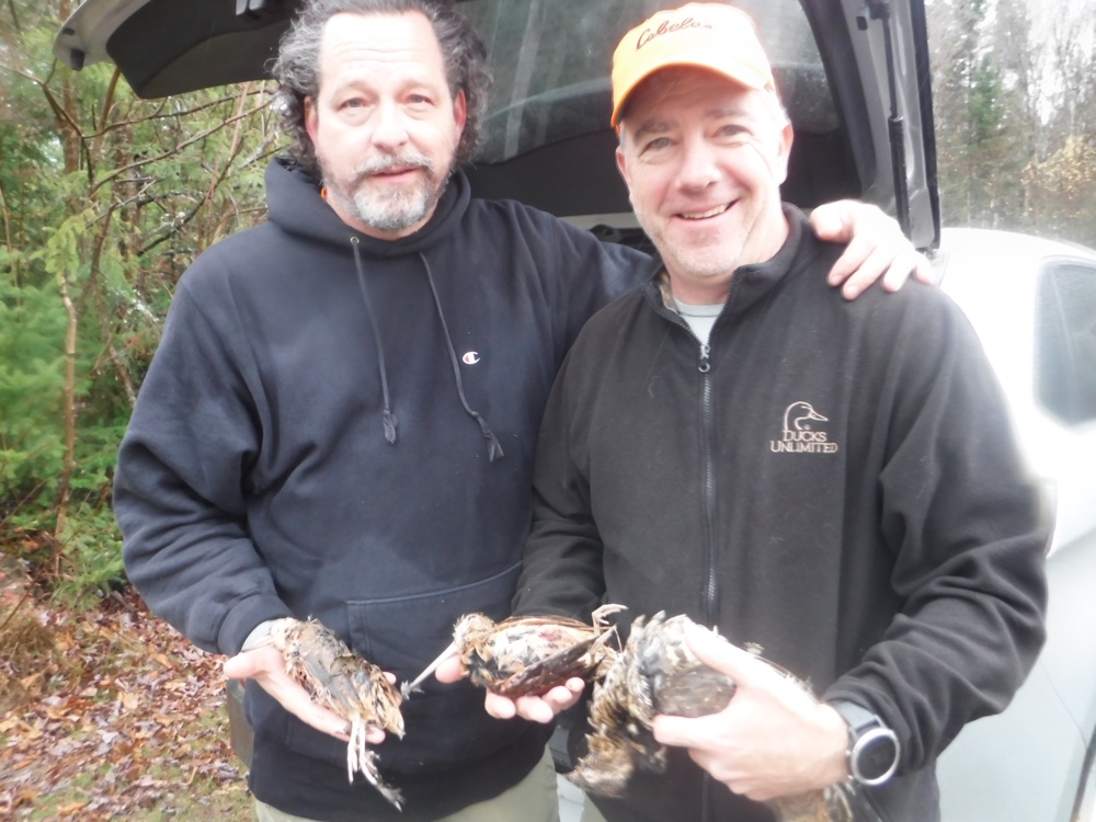 Jon and Tom earned their birds on this day of grouse hunting