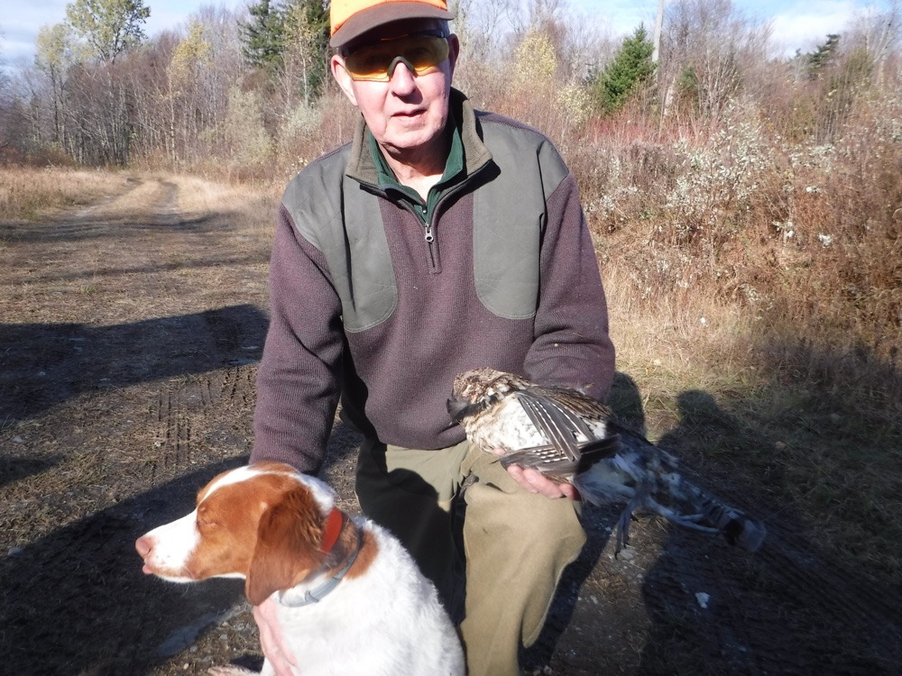 Chris Ramel with a norhern NH ruffed grouse