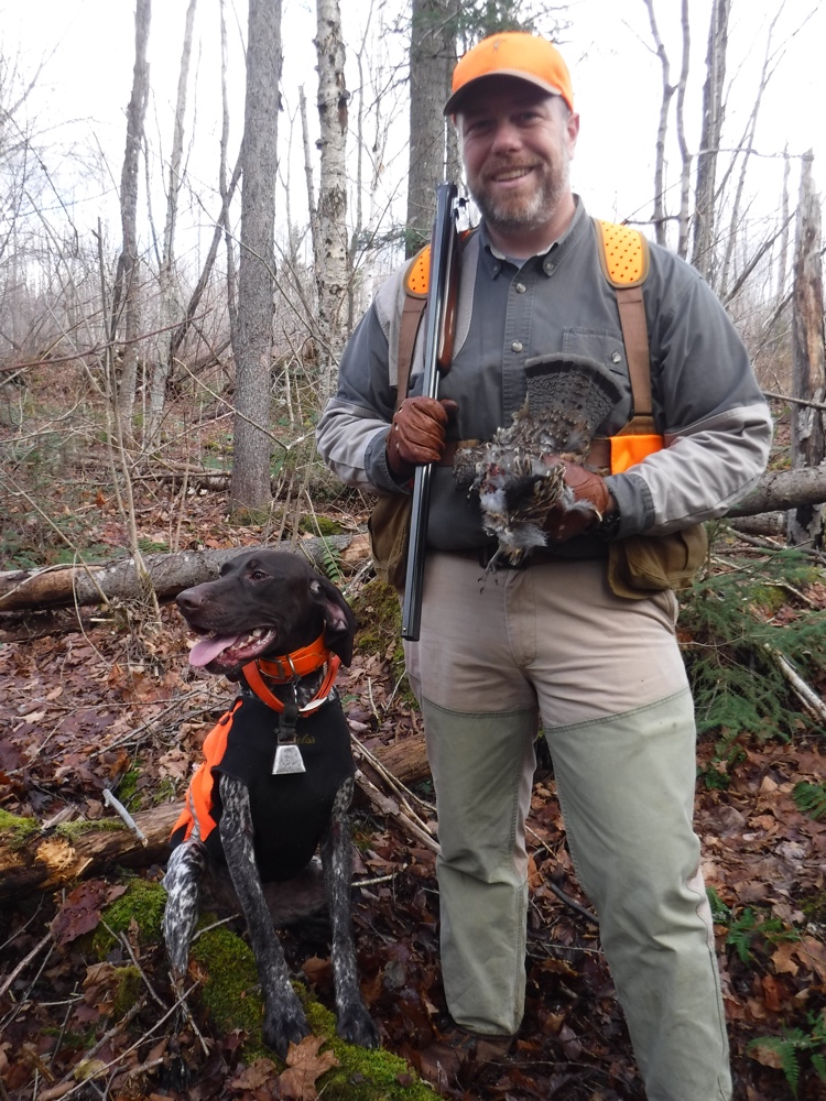 Rosie and Matt with his first grouse